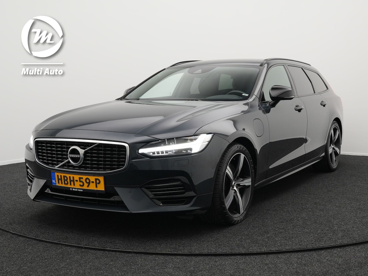 Volvo V90 - T8 AWD R-Design Plug In Hybrid PHEV | Adaptive Cruise | Lederen Sportstoelen Memory | Kind - AutoWereld.nl