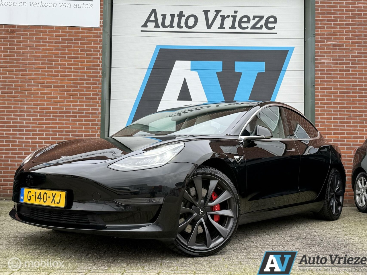 Tesla Model 3 - Performance AWD 75 kWh, Wit Leder, NAP, Carbon - AutoWereld.nl