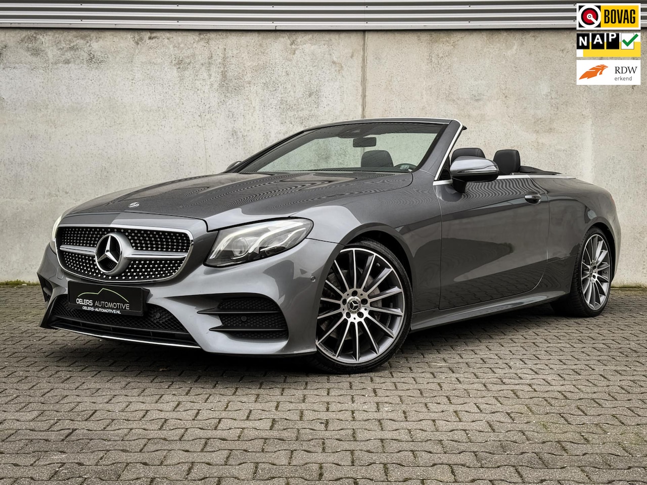 Mercedes-Benz E-klasse Cabrio - 200 Premium AMG | Clima | Cruise | Leder | Ambiente | Airscarf | Metalic lak | Camera | - AutoWereld.nl