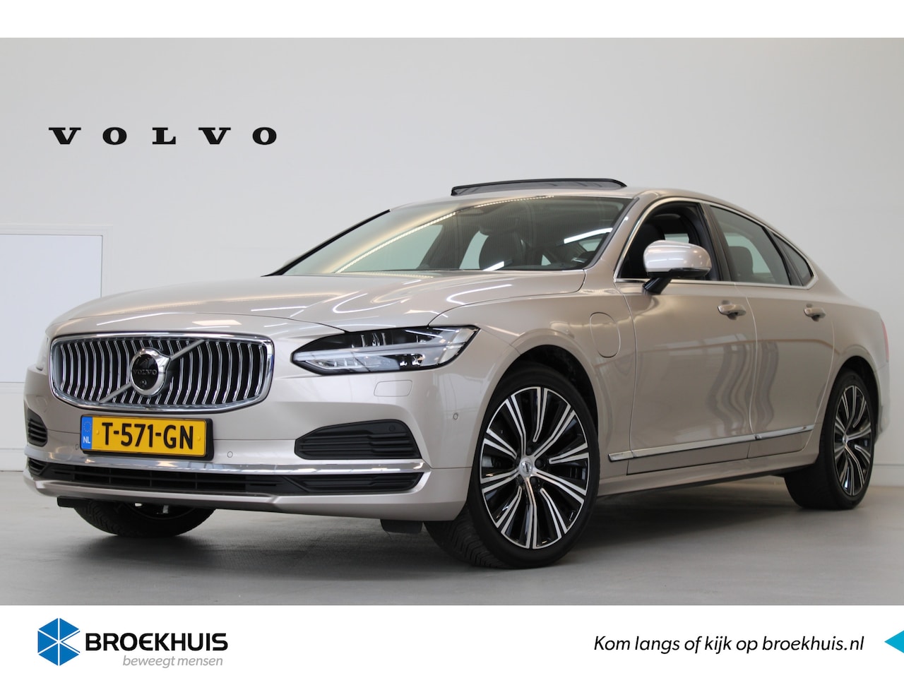 Volvo S90 - T8 455PK AWD Ultimate Bright | Full Options! | B&W Audio | Luchtvering | Massage | 360º vi - AutoWereld.nl