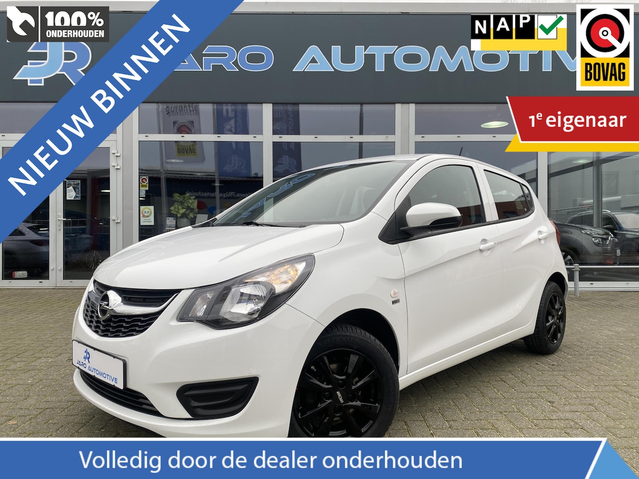 Opel Karl - 1.0 ecoFLEX 120 Jaar Edition | Nieuwe hoogglanszwarte LMV met vierseizoenenbanden | NAP - AutoWereld.nl