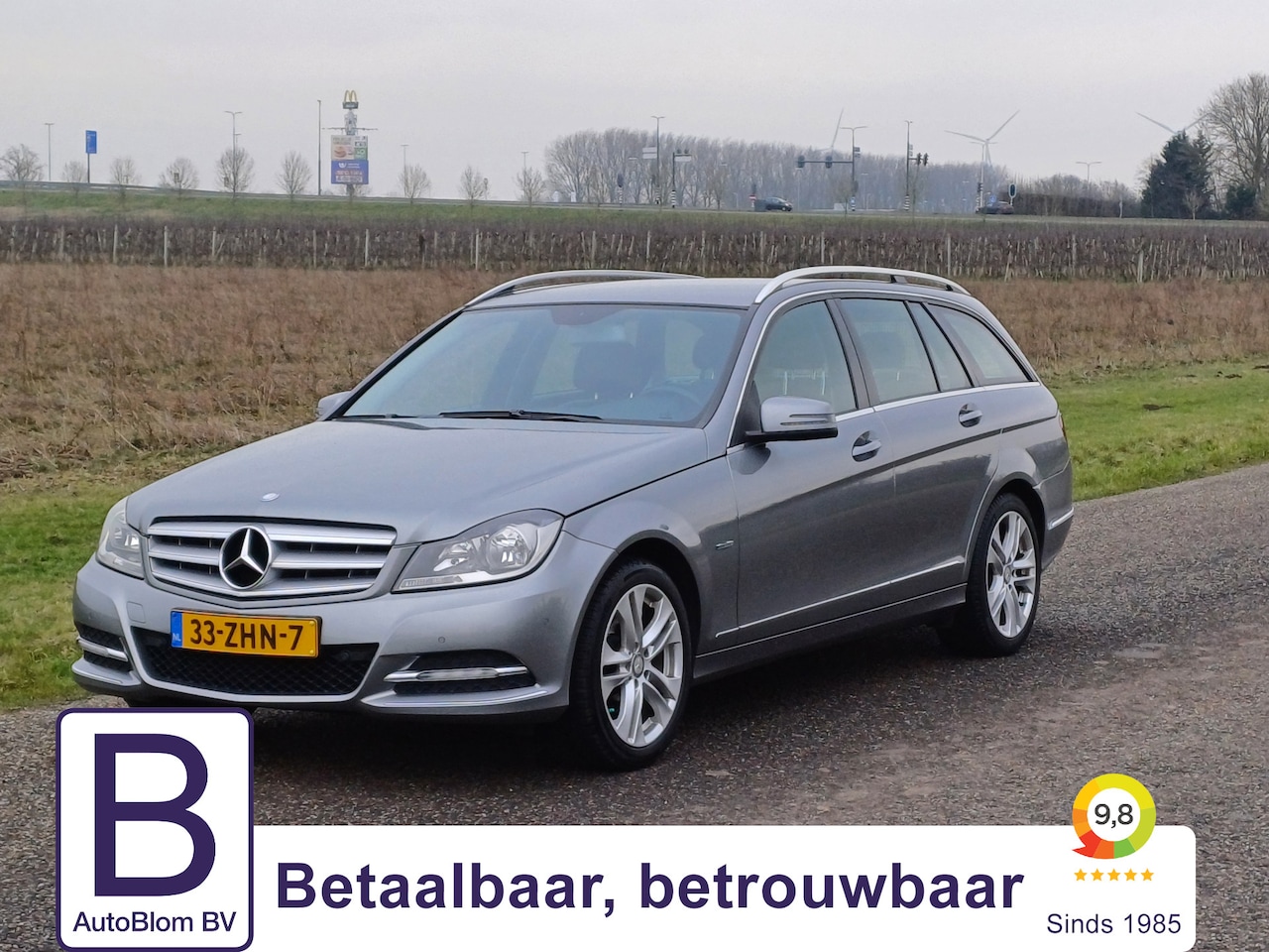 Mercedes-Benz C-klasse Estate - 180 Business Class Avantgarde /Clima/Navi/Trekh/17"/Cruise/Parkh. v+A/ - AutoWereld.nl