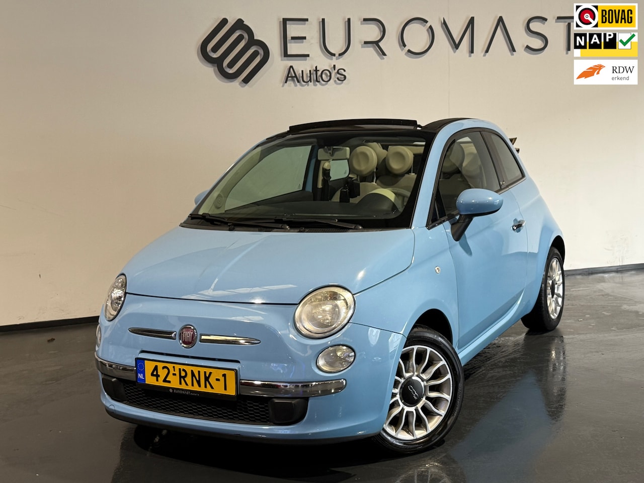 Fiat 500 C - 0.9 TwinAir Lounge Navi Cabrio Halfleer Airco Pdc Nieuwe Apk - AutoWereld.nl