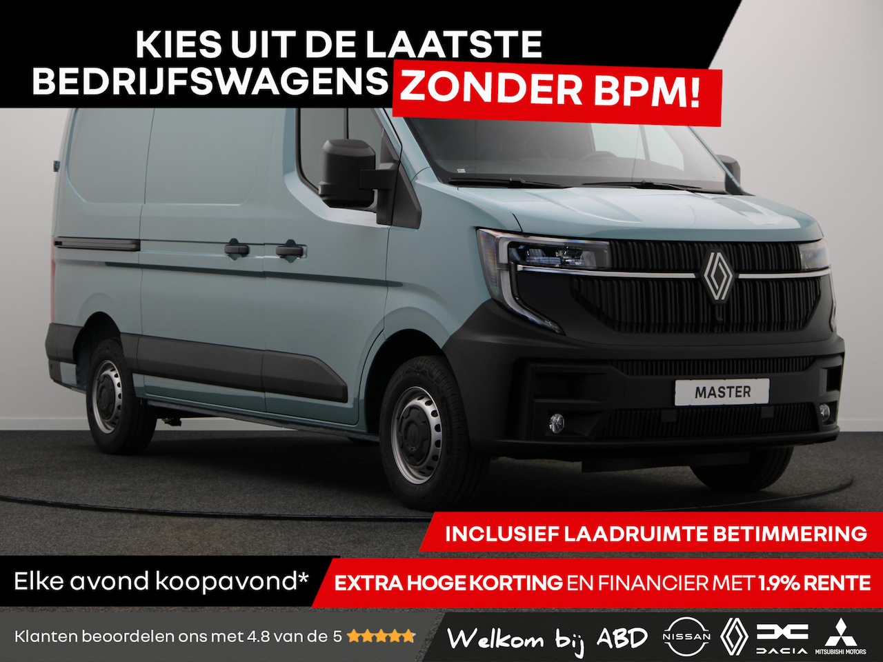 Renault Master - T35 2.0 dCi 130 L2H2 Advance | Laadruimtepakket | Parkeersensoren achter | openR link Mult - AutoWereld.nl