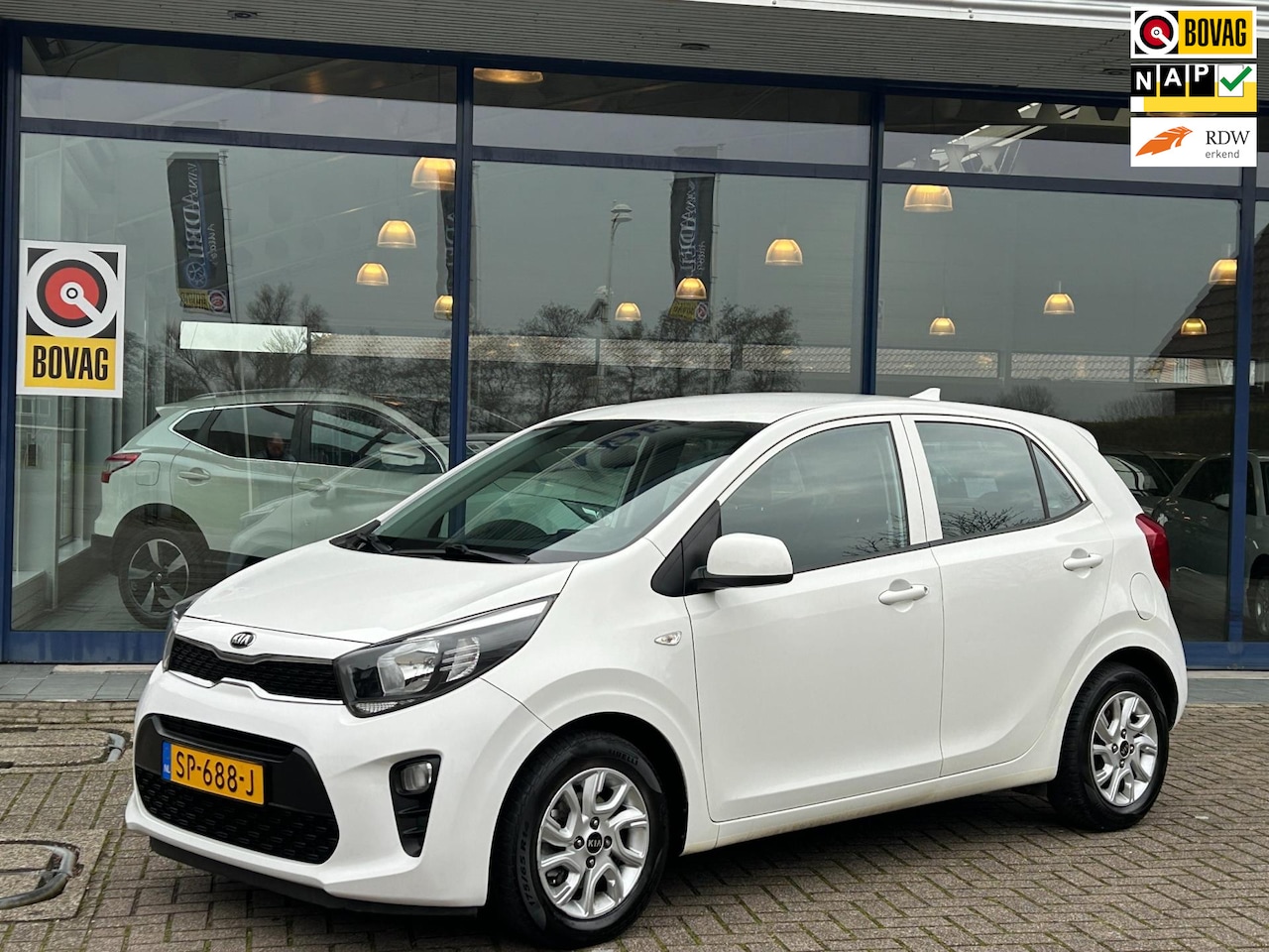 Kia Picanto - 1.0 CVVT ComfortPlusLine Navi Camera LM-Velgen NAP NL-Auto Dealeronderhouden! - AutoWereld.nl