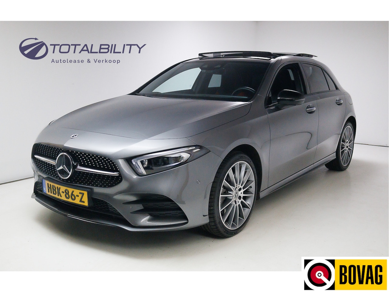 Mercedes-Benz A-klasse - 250 e Premium Plus AMG 218 PK | Pano | Leer | Head-up | Trekhaak Widescreen, 19 inch, 360 - AutoWereld.nl