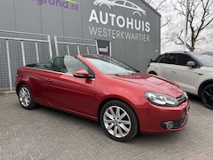 Volkswagen Golf Cabriolet - 1.4 TSI 125pk H6 Cabrio Lederenbekleding Stoelverwarming Airco