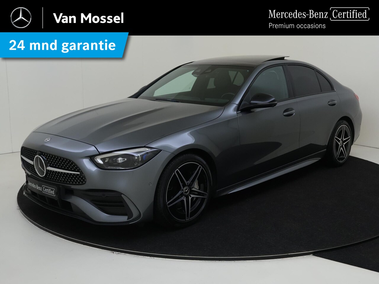 Mercedes-Benz C-klasse - 300 AMG Line /Panoramadak  /Nightpakket /360 Camera - AutoWereld.nl