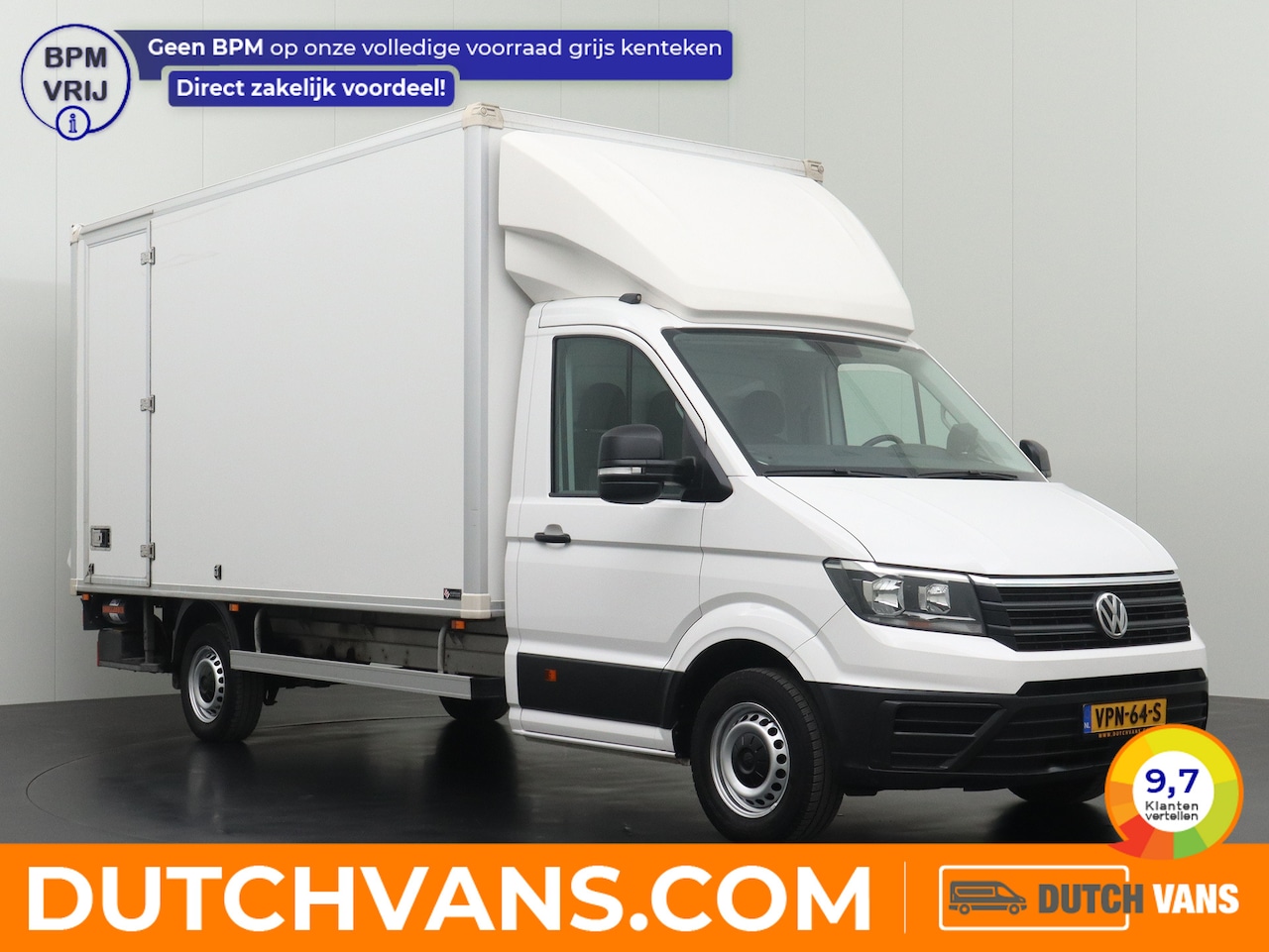 Volkswagen Crafter - 2.0TDI 140PK DSG Automaat Bakwagen+Laadklep | Trekhaak | Camera | Airco | 3-Persoons - AutoWereld.nl