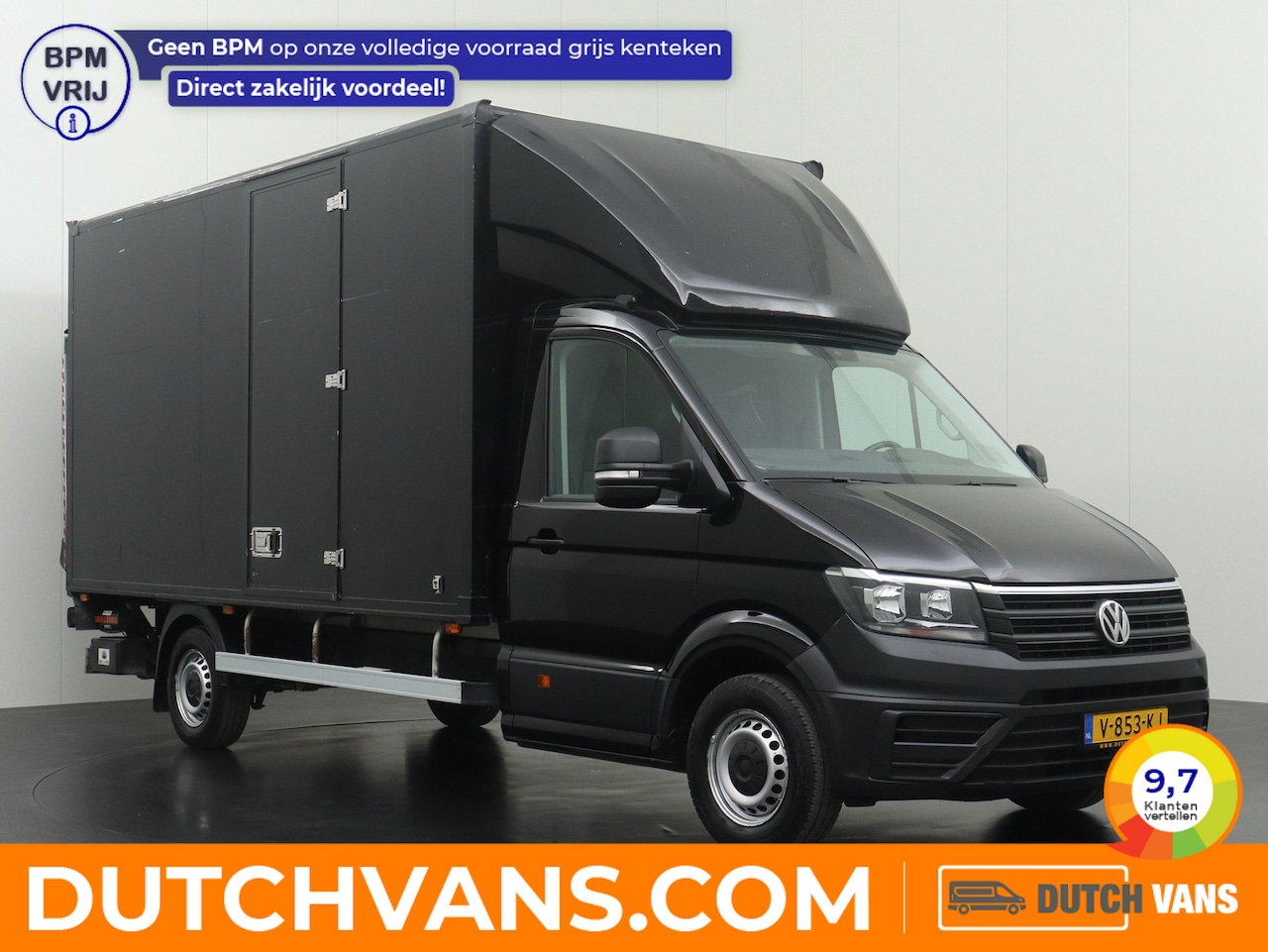 Volkswagen Crafter - 2.0TDI 177PK Bakwagen+Laadklep | Zijdeur | Dakspoiler | Camera | 3-Persoons - AutoWereld.nl