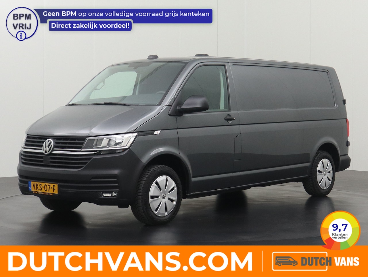 Volkswagen Transporter - 2.0TDI 150PK Lang Achterdeuren | 2500Kg Trekhaak | Airco | Cruise | Betimmering - AutoWereld.nl