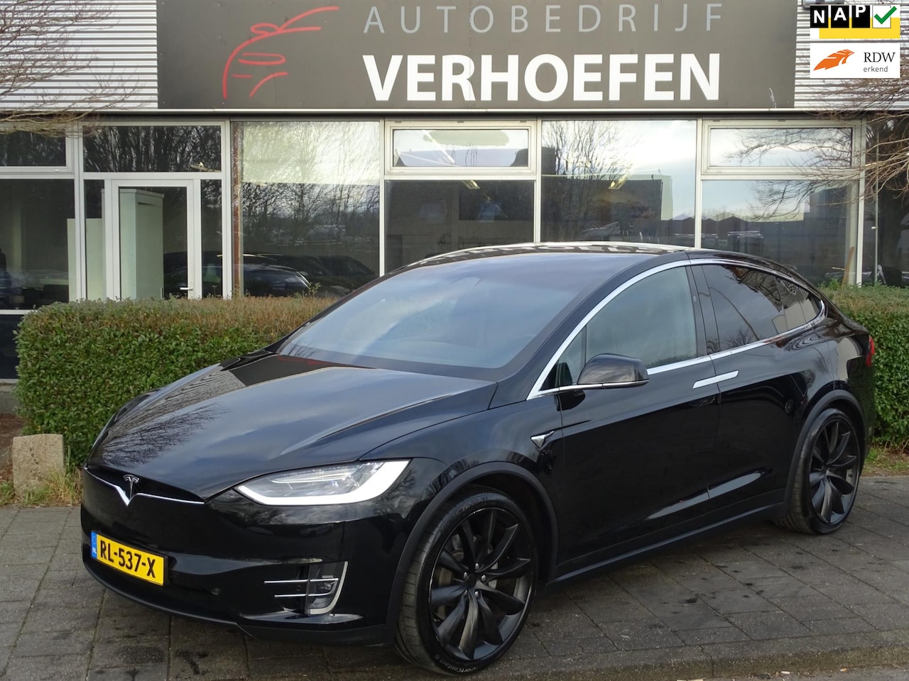 Tesla Model X - 100D - HOUT AFW - AUTOPILOT - PARK CAMERA - ORG NL AUTO - TREKHAAK - NAP ! - AutoWereld.nl