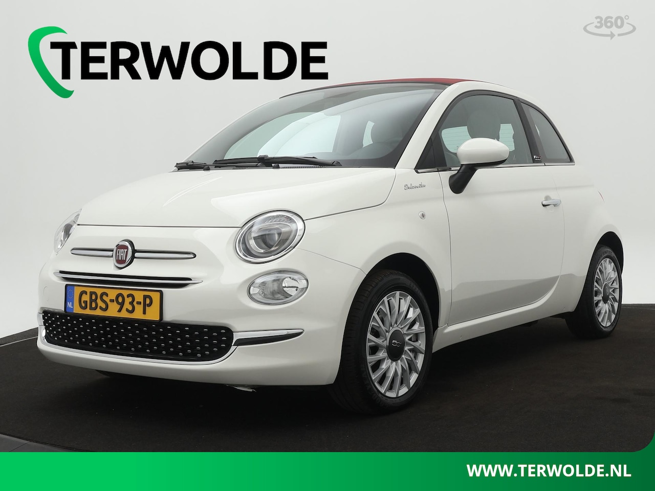 Fiat 500 C - 1.0 Hybrid Dolcevita | Climate Control | Cruise Control | Rood dak | Apple Carplay/Android - AutoWereld.nl