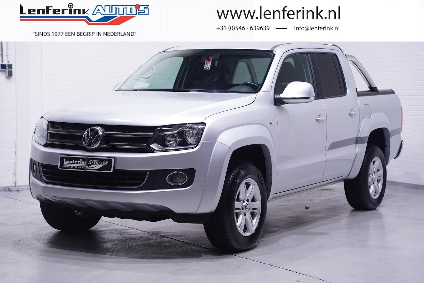 Volkswagen Amarok - 2.0 TDI 180 pk 4Motion Highline 2-Zits Airco ECC Leder Zwart, Rolkoffer Laadruimte, Trekha - AutoWereld.nl