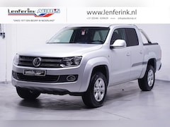 Volkswagen Amarok - 2.0 TDI 180 pk 4Motion Highline 2-Zits Airco ECC Leder Zwart, Rolkoffer Laadruimte, Trekha