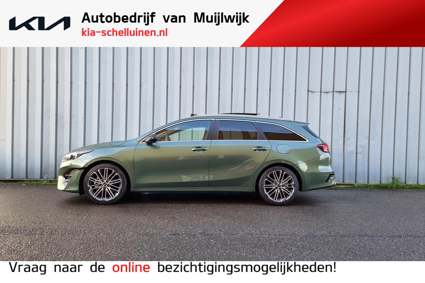 Kia Cee'd Sportswagon - Ceed 1.5 T-GDi GT-PlusLine MY2025 | Inruilpremie Aktie auto !! Metallic groen ! Leverbaar - AutoWereld.nl