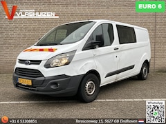 Ford Transit Custom - 290 2.0 TDCI L2H1 Dubbel Cabine | € 7.350, - NETTO | Euro 6 | Airco | Bijrijdersbank | Cam