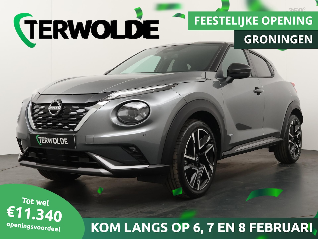 Nissan Juke - 1.6 Hybrid N-Design | TOT EN MET 8-2 €6.823,- KORTING! | Stoel, stuur en voorruit verwarmi - AutoWereld.nl