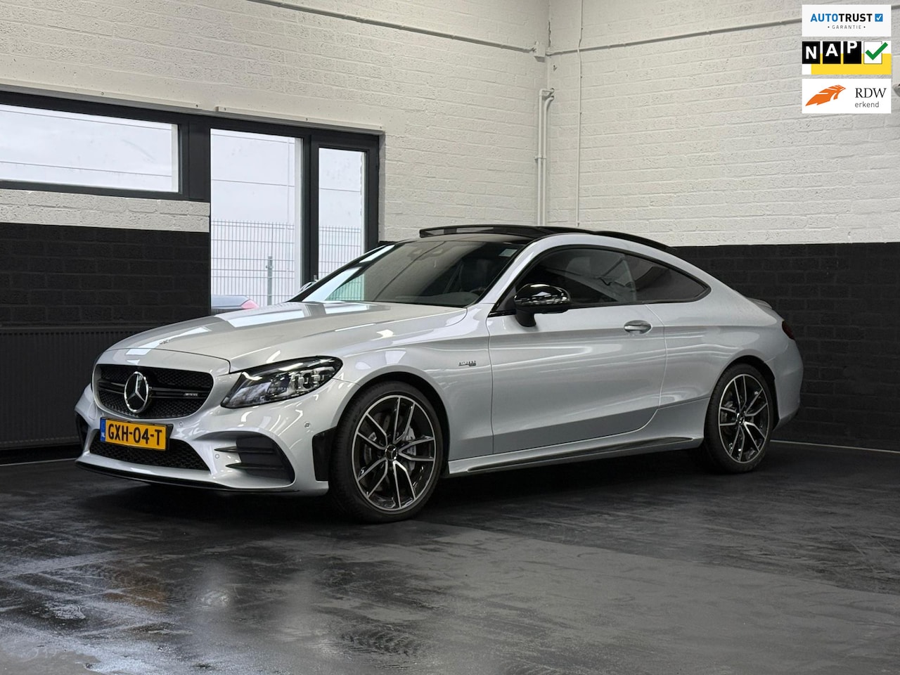 Mercedes-Benz C-klasse Coupé - 43 AMG 4MATIC 43 AMG 4MATIC, Pano, Burmester, 360, Stoelkoeling / verwarming, Memory, Sfeer, Vol opties - AutoWereld.nl