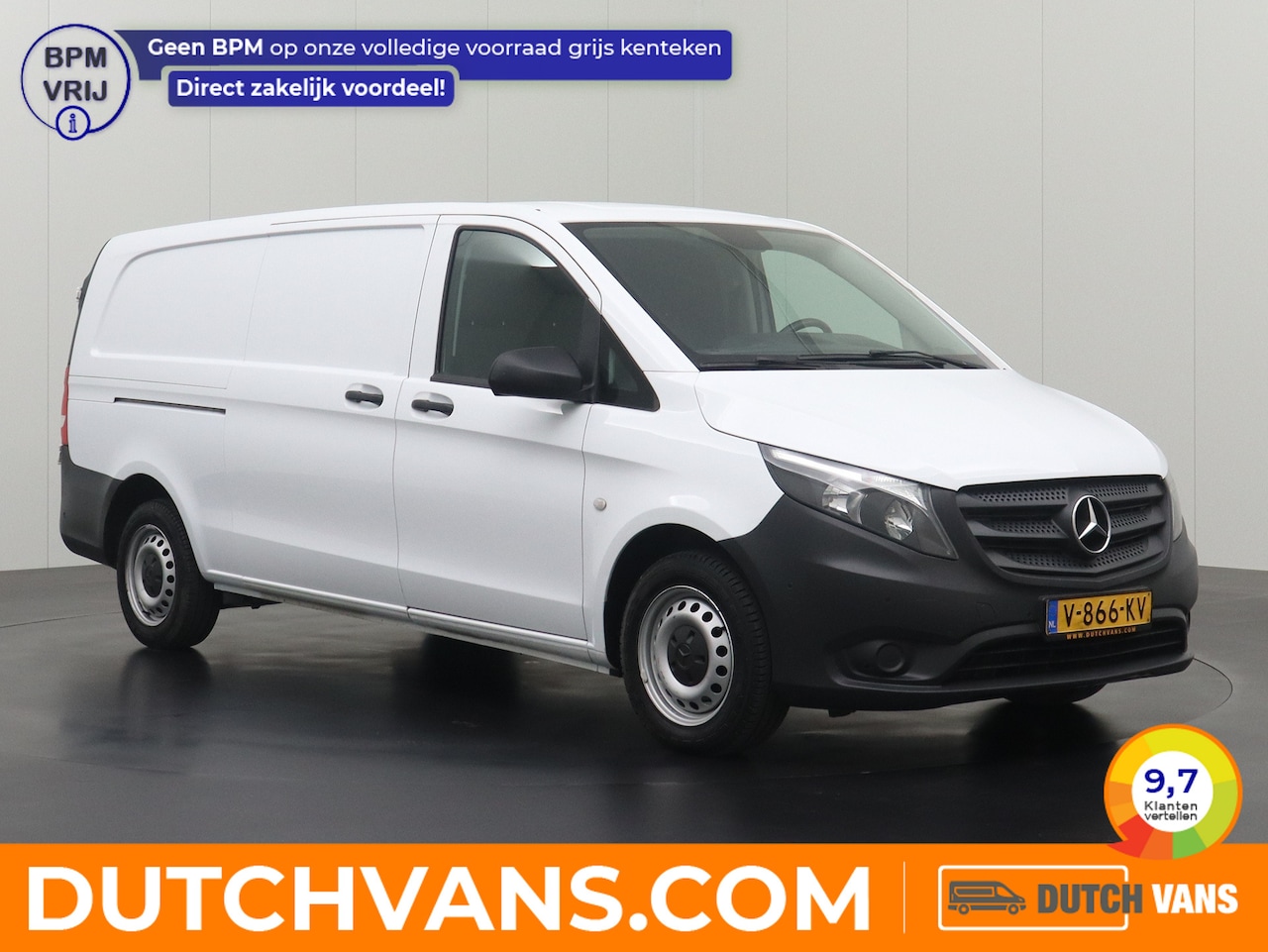 Mercedes-Benz Vito - 111CDI Extra Lang | Trekhaak 2000Kg | Airco | 3-Persoons | Betimmering | - AutoWereld.nl