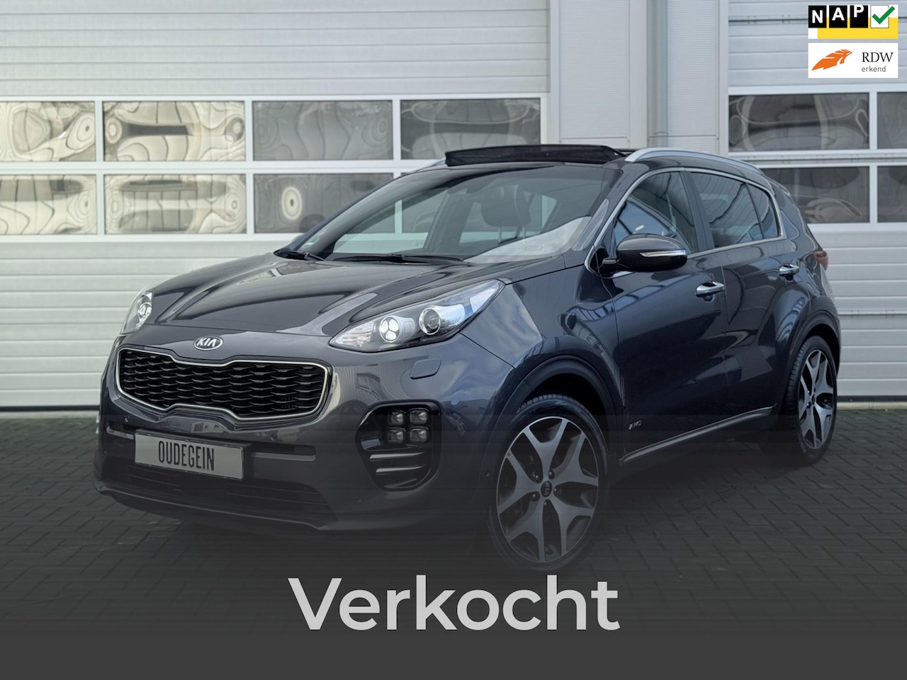 Kia Sportage - 1.6 T-GDI 4WD GT-Line PlusLine / Carplay / Trekhaak / Garantie / Camera / Dodehoek / Pano - AutoWereld.nl