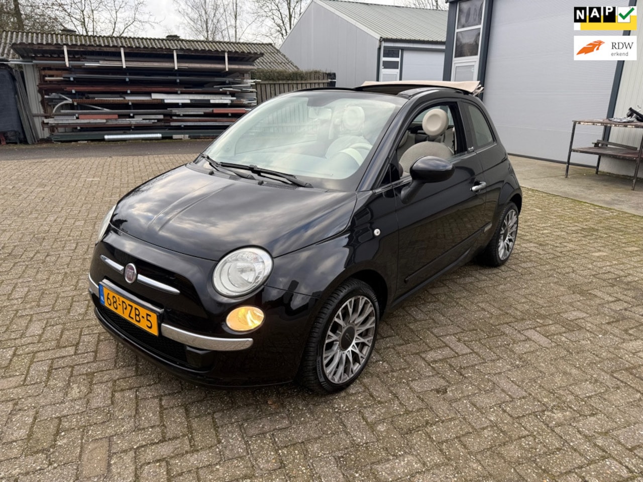 Fiat 500 C - 0.9 TwinAir Lounge *CABRIO** NWE APK!! - AutoWereld.nl