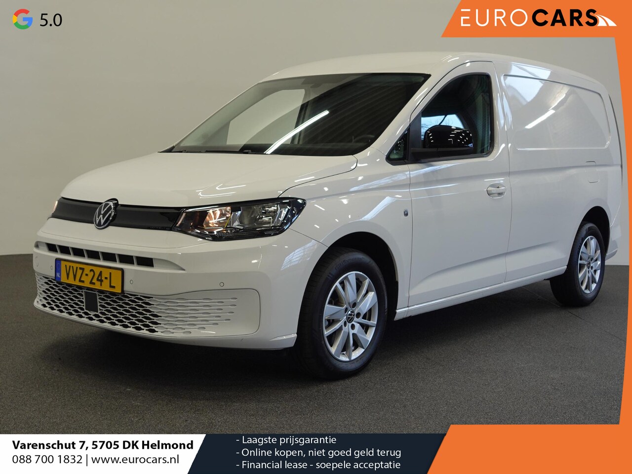 Volkswagen Caddy Cargo Maxi - 2.0 TDI Style Automaat | Airco | Bluetooth | Cruise Control | App-Connect | Camera - AutoWereld.nl