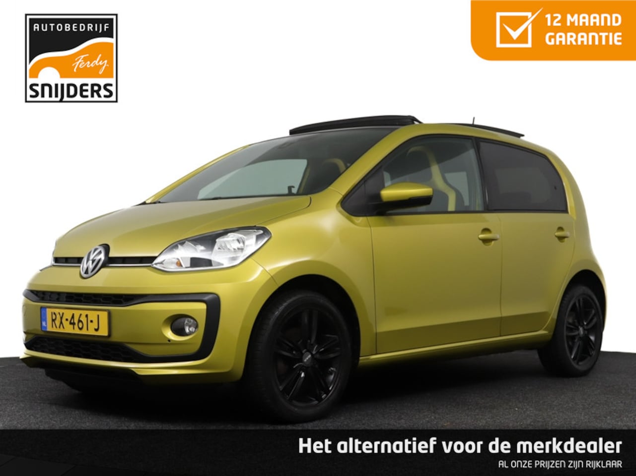 Volkswagen Up! - High Up! Black Edition 75 PK, Orig.NL | Panorama | Stoelverwarming | Cruise Control - RIJK - AutoWereld.nl