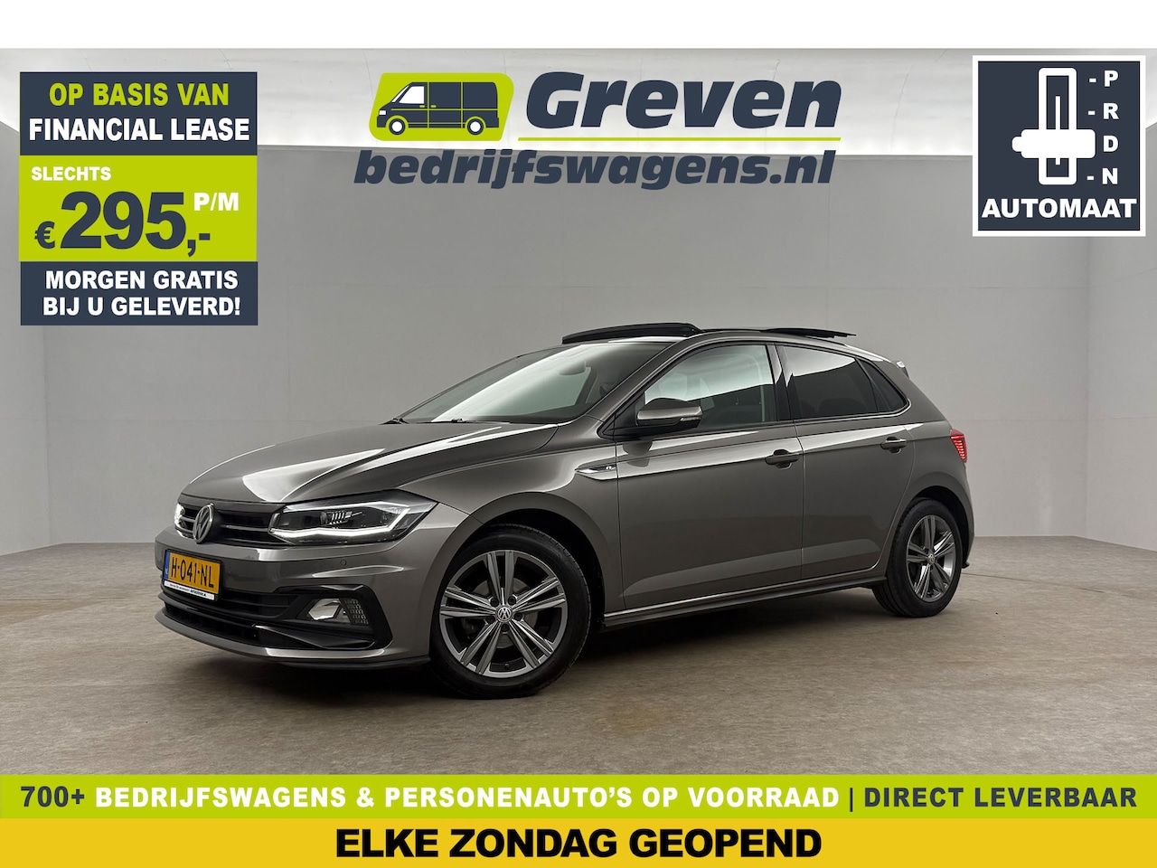 Volkswagen Polo - 1.0 TSI R-line DSG Carplay Clima Pano LED Parkeersensoren 16"LMV - AutoWereld.nl