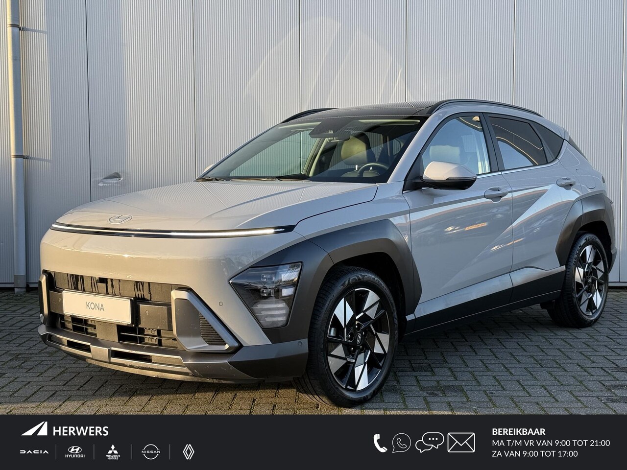 Hyundai Kona - 1.6 GDI HEV Premium Sky / Schuif-/Kanteldak / Navigatie / Camera / Cruise Control / Ledere - AutoWereld.nl