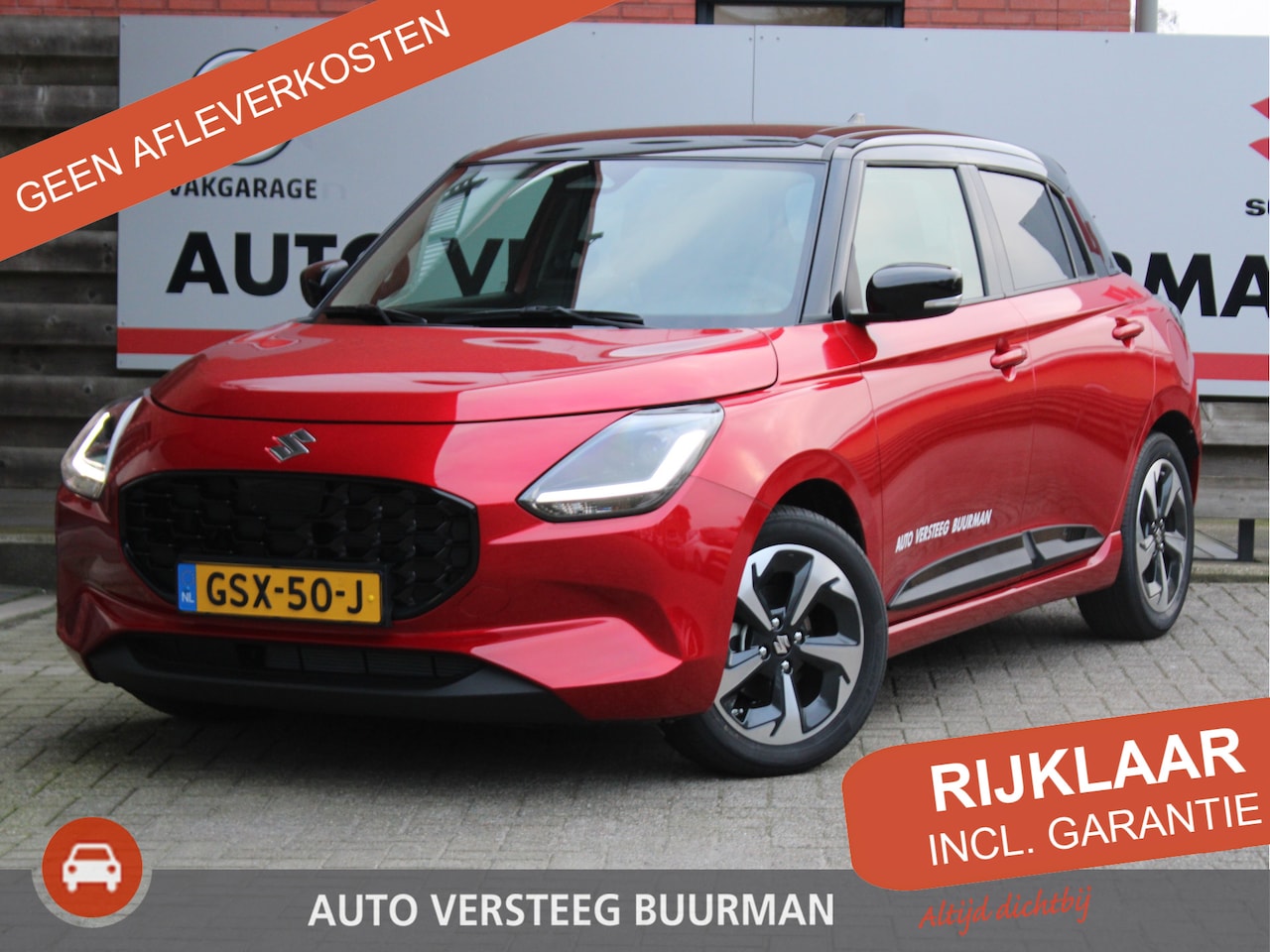 Suzuki Swift - 1.2 Style Smart Hybrid automaat Draadloos Carplay/Android Auto, Adaptieve Cruise en Climat - AutoWereld.nl