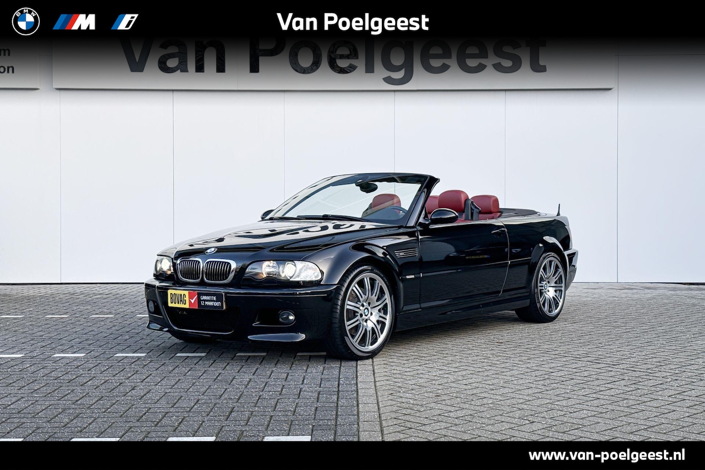 BMW M3 - Cabrio E46 Harman Kardon | witte knipperlichten | Rood leder interieur - AutoWereld.nl