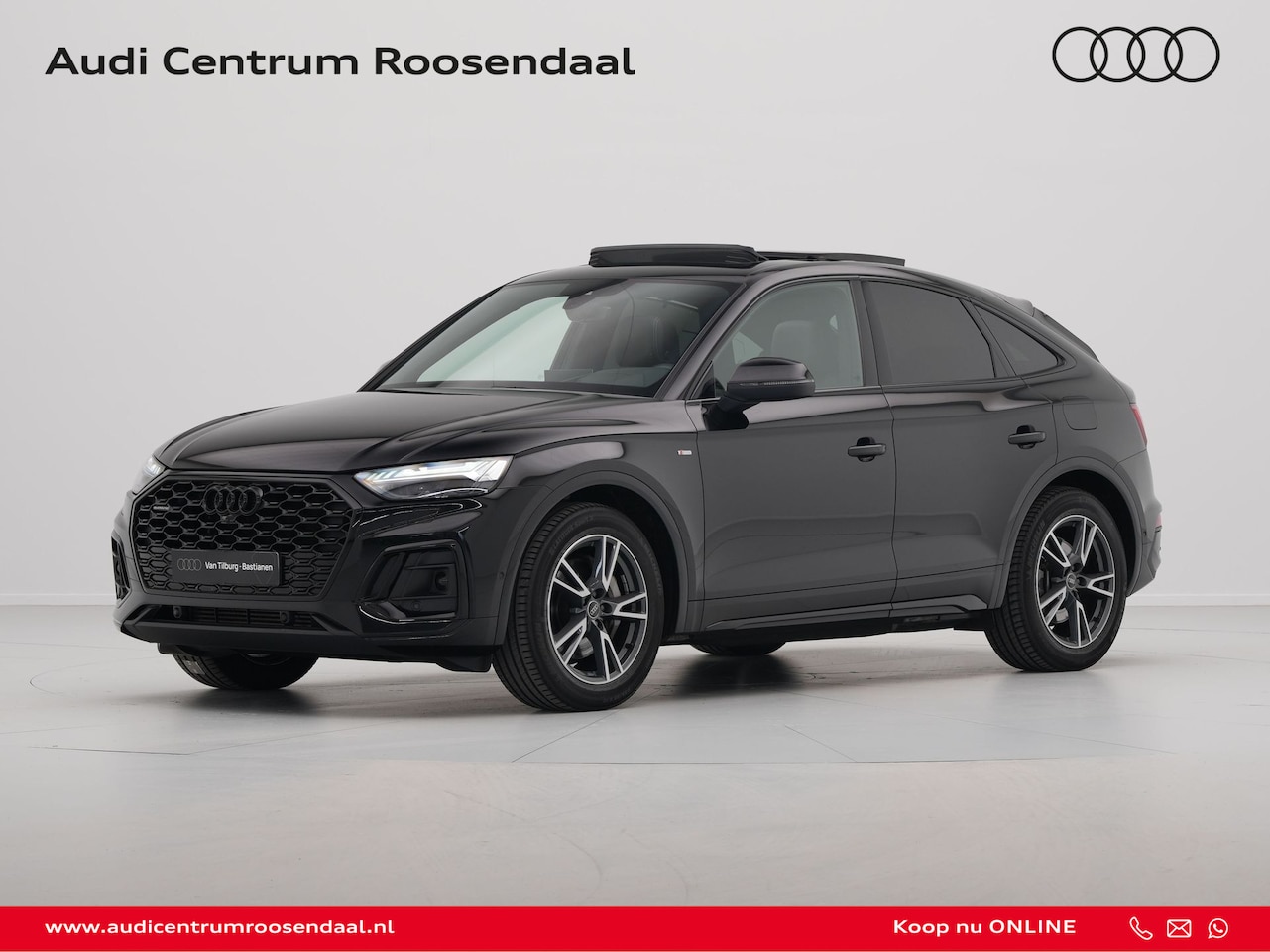 Audi Q5 Sportback - 55 TFSI e 367 pk S-tronic Quattro S line edition Luchtvering, Trekhaak,Matrix Led, 360 cam - AutoWereld.nl