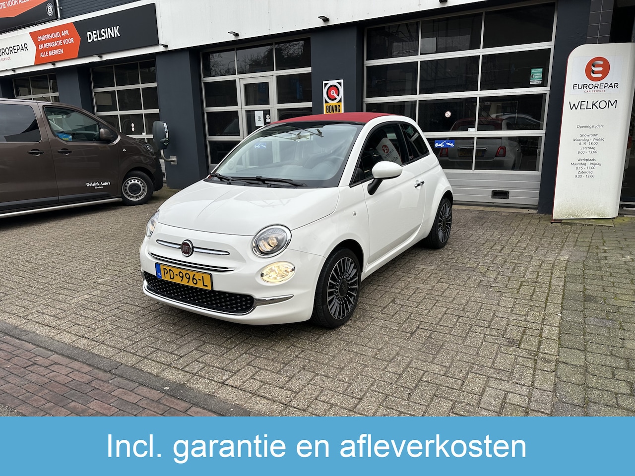 Fiat 500 C - 0.9 TwinAir Turbo Lounge All-in Prijs Airco/Navi/Cruise/Parkeer sens achter - AutoWereld.nl