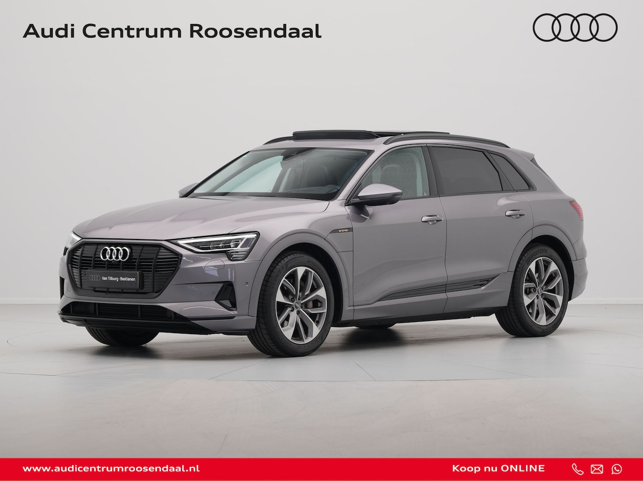 Audi e-tron - 55 quattro Advanced edition Plus 408pk 95 kWh Panorama Navigatie Luchtvering 360 camera - AutoWereld.nl