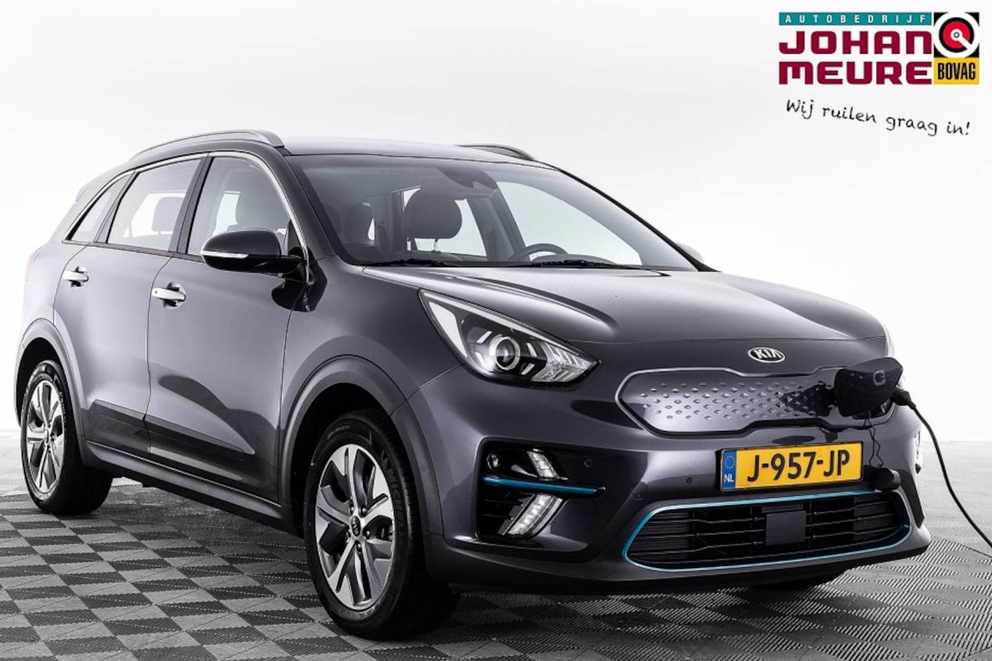 Kia e-Niro - DynamicLine 64 kWh | NAVI | Half LEDER . - AutoWereld.nl