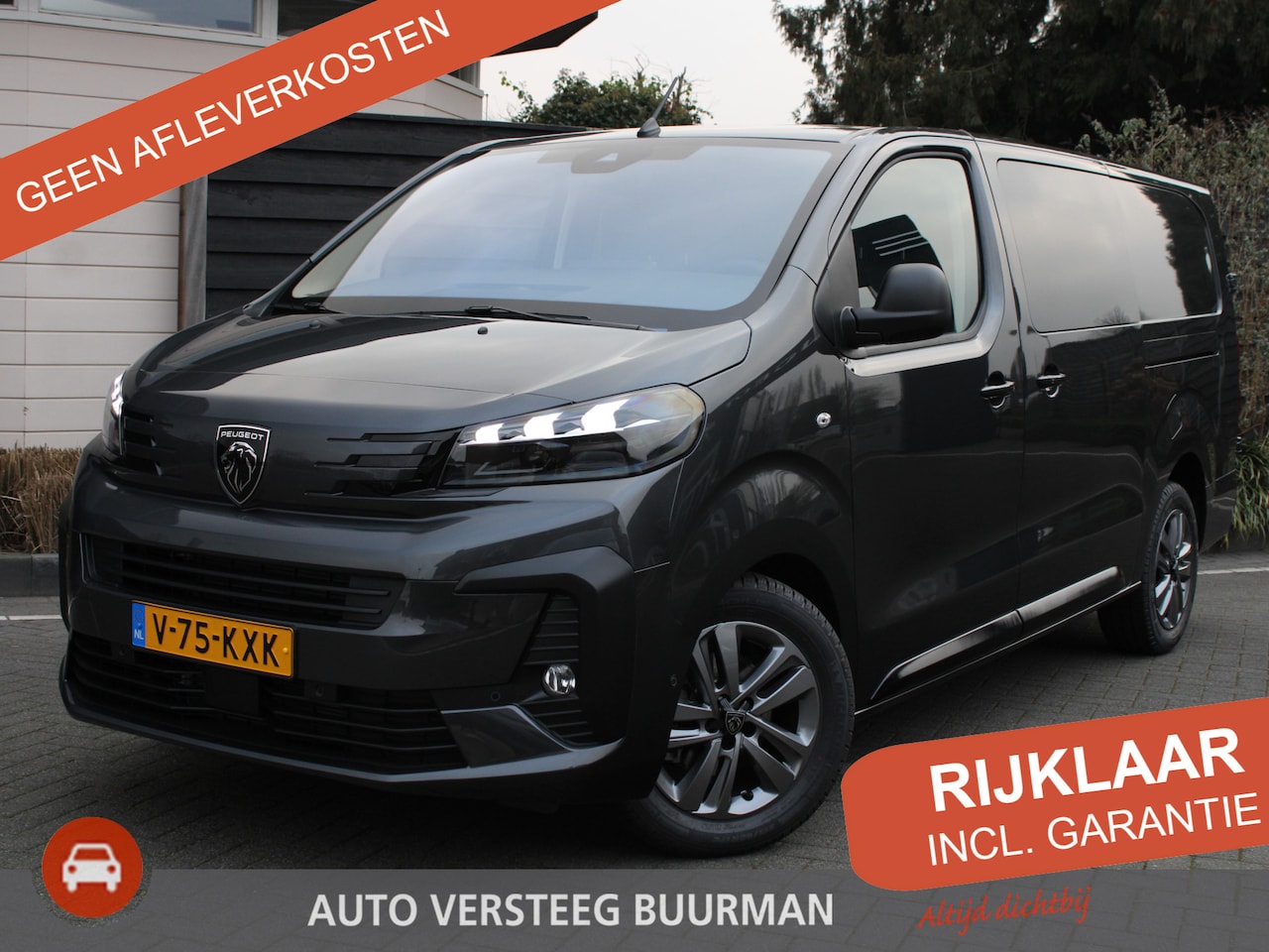 Peugeot Expert - 2.0 BlueHDi 180PK S&S L3 DC Automaat Navigatie, Achteruitrijcamera, Keyless, Stoel & Stuur - AutoWereld.nl