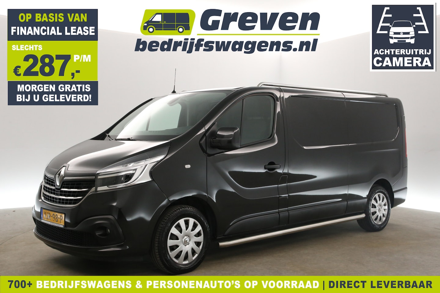 Renault Trafic - 2.0 dCi T29 L2H1 Airco Camera Cruise LED Trekhaak Navigatie PDC 3 Persoons Sidebars - AutoWereld.nl