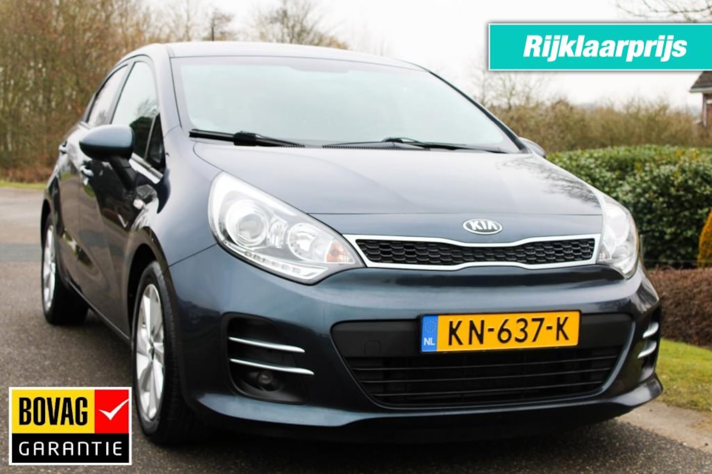 Kia Rio - 1.2 CVVT DynamicLine ECC/cruise/navi/camera/lm velgen - AutoWereld.nl