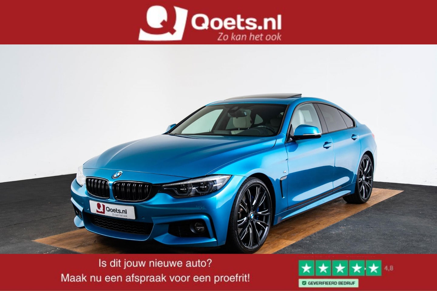 BMW 4-serie Gran Coupé - 440i High Executive M Sport - Schuif/Kanteldak - Comfort Access - Driving Assistant - Spor - AutoWereld.nl