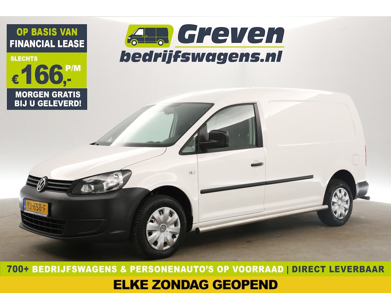 Volkswagen Caddy Maxi - 1.6 TDI L2H1 Airco Bluetooth Parkeersensoren Elektrpakket Sidebars - AutoWereld.nl