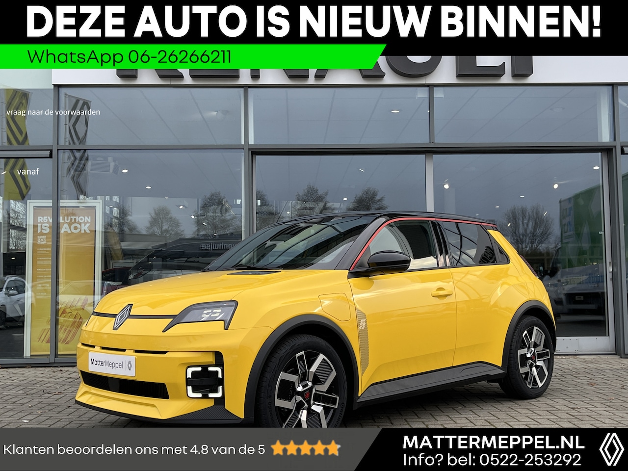 Renault 5 - Comfort Range Techno 52 kWh Automaat | OP VOORRAAD! | Pack Winter | V2L Adapter | 2BCOL - AutoWereld.nl