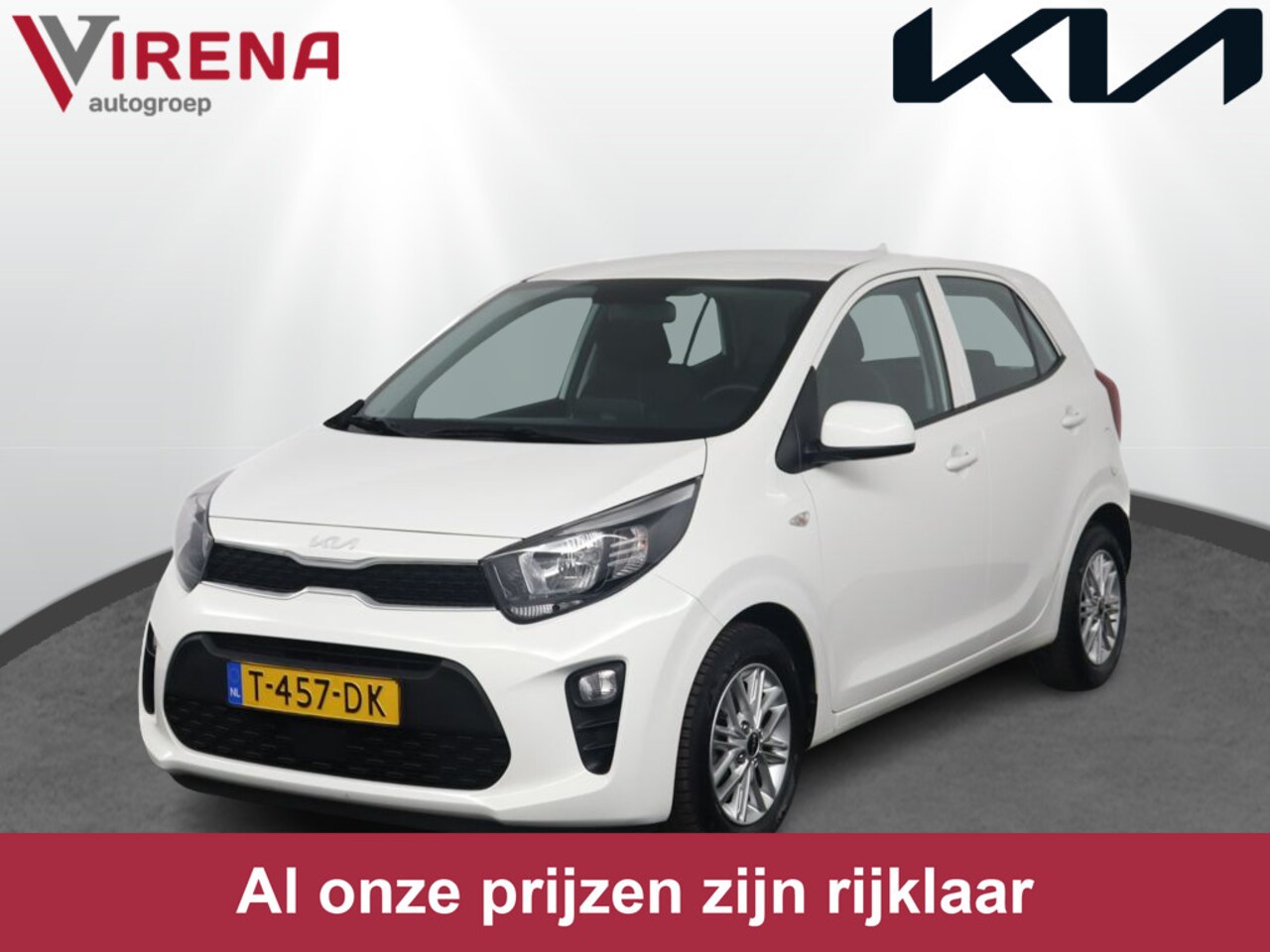 Kia Picanto - 1.0 DPi DynamicLine Navigatie via Apple Carplay/Android Auto - Cruise control - Airco - Ca - AutoWereld.nl