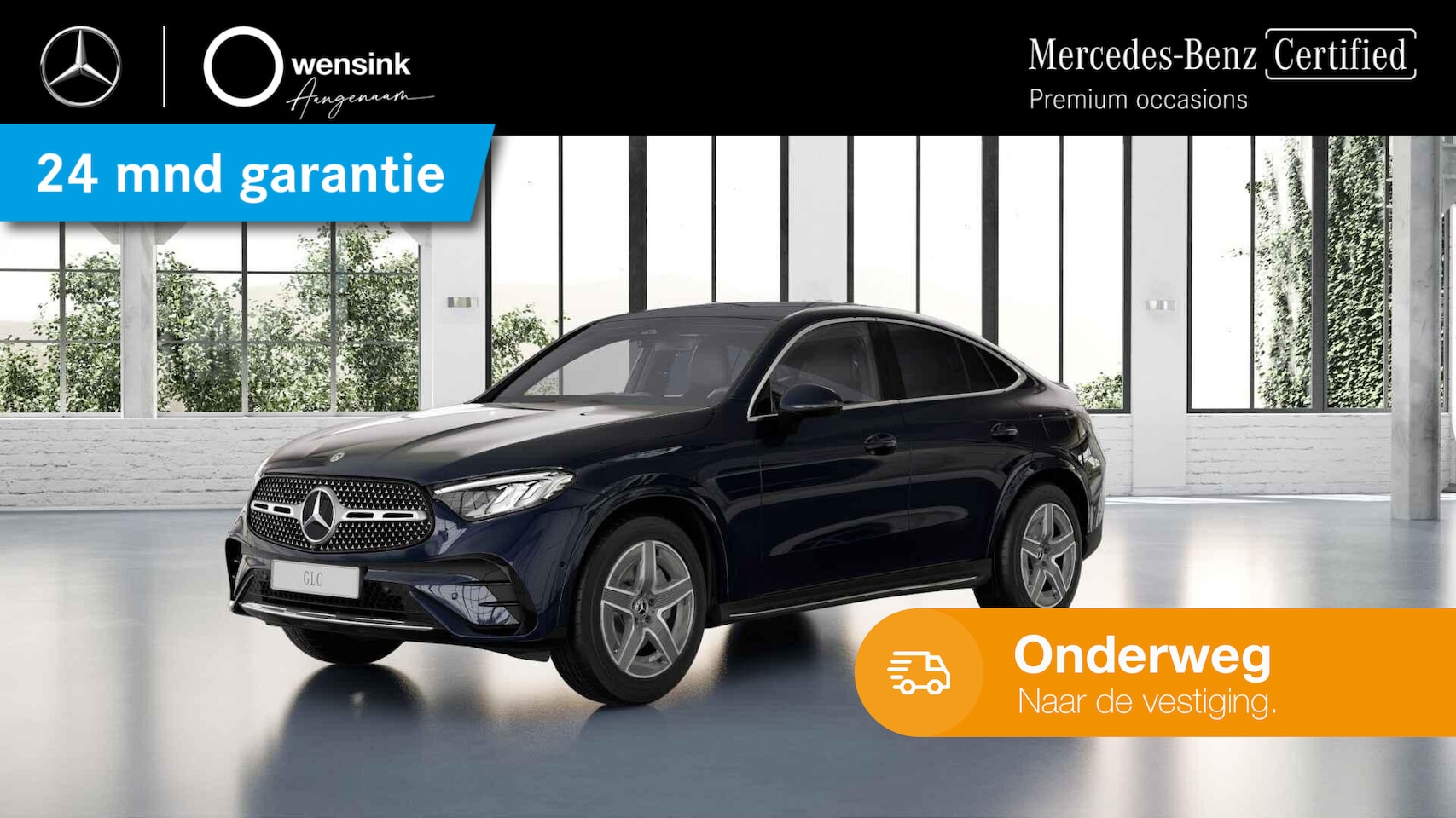 Mercedes-Benz GLC-klasse Coupé - 300e 4MATIC AMG Line | Panoramadak | Trekhaak | Winter pakket | Treeplanken | Spoiler | - AutoWereld.nl