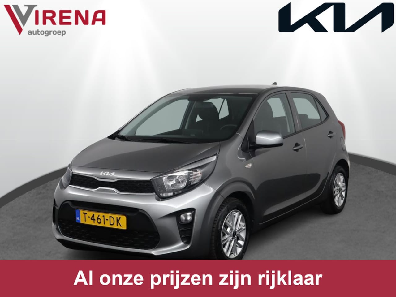 Kia Picanto - 1.0 DPi DynamicLine Navigatie via Apple Carplay/Android Auto - Cruise control - Airco - Ca - AutoWereld.nl