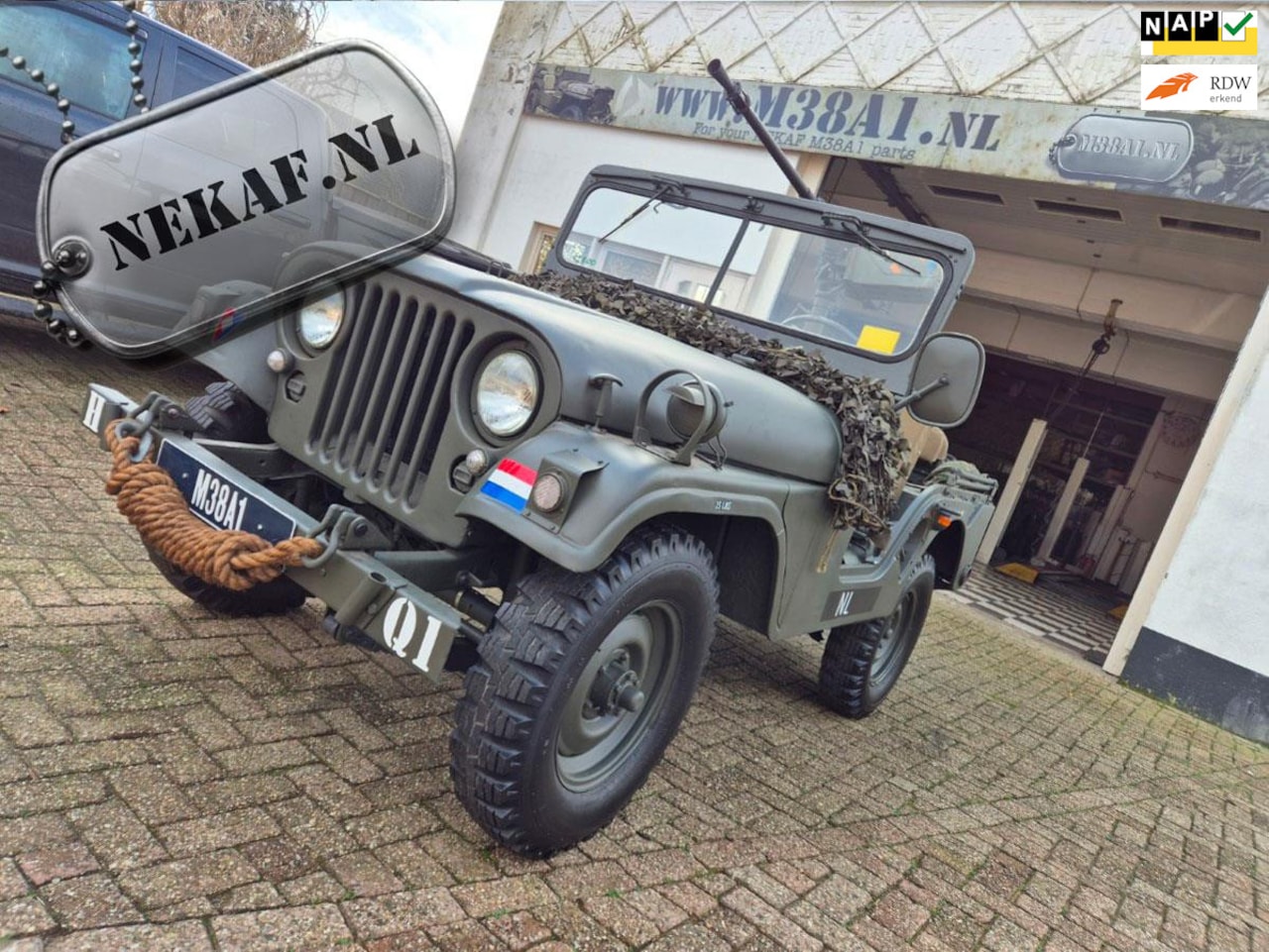 Jeep Nekaf - Willys M38a1 origineel af domeinen - AutoWereld.nl