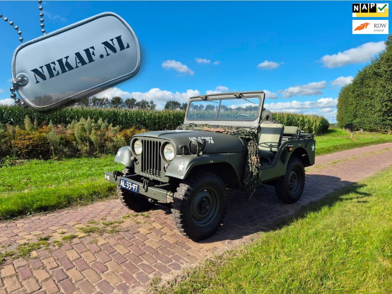 Jeep Nekaf - Willys 1956 12V USA Willys M38a1 uitgevoerd - AutoWereld.nl