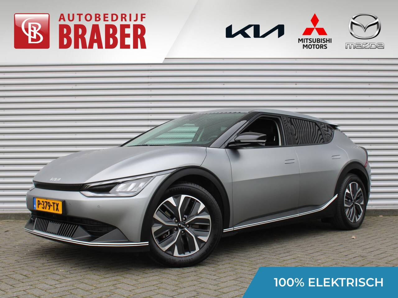 Kia EV6 - Air 58 kWh | 19" LM | Camera | Navi | Cruise | PDC | Trekhaak | Mat grijs | - AutoWereld.nl