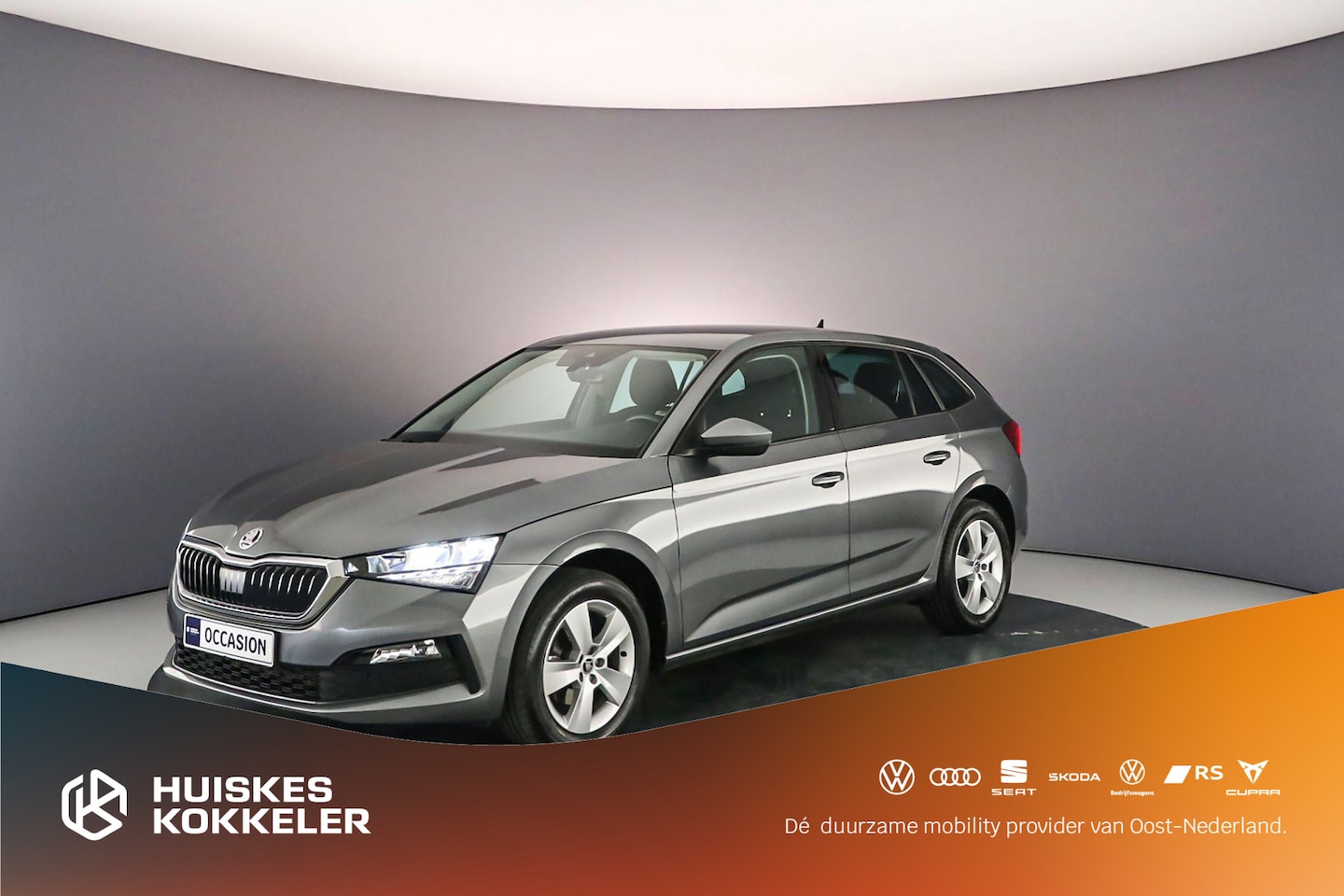 Skoda Scala - Ambition 1.0 TSI 110pk Cruise control, Parkeersensor achter, Airco, DAB, Radio, Bluetooth, - AutoWereld.nl