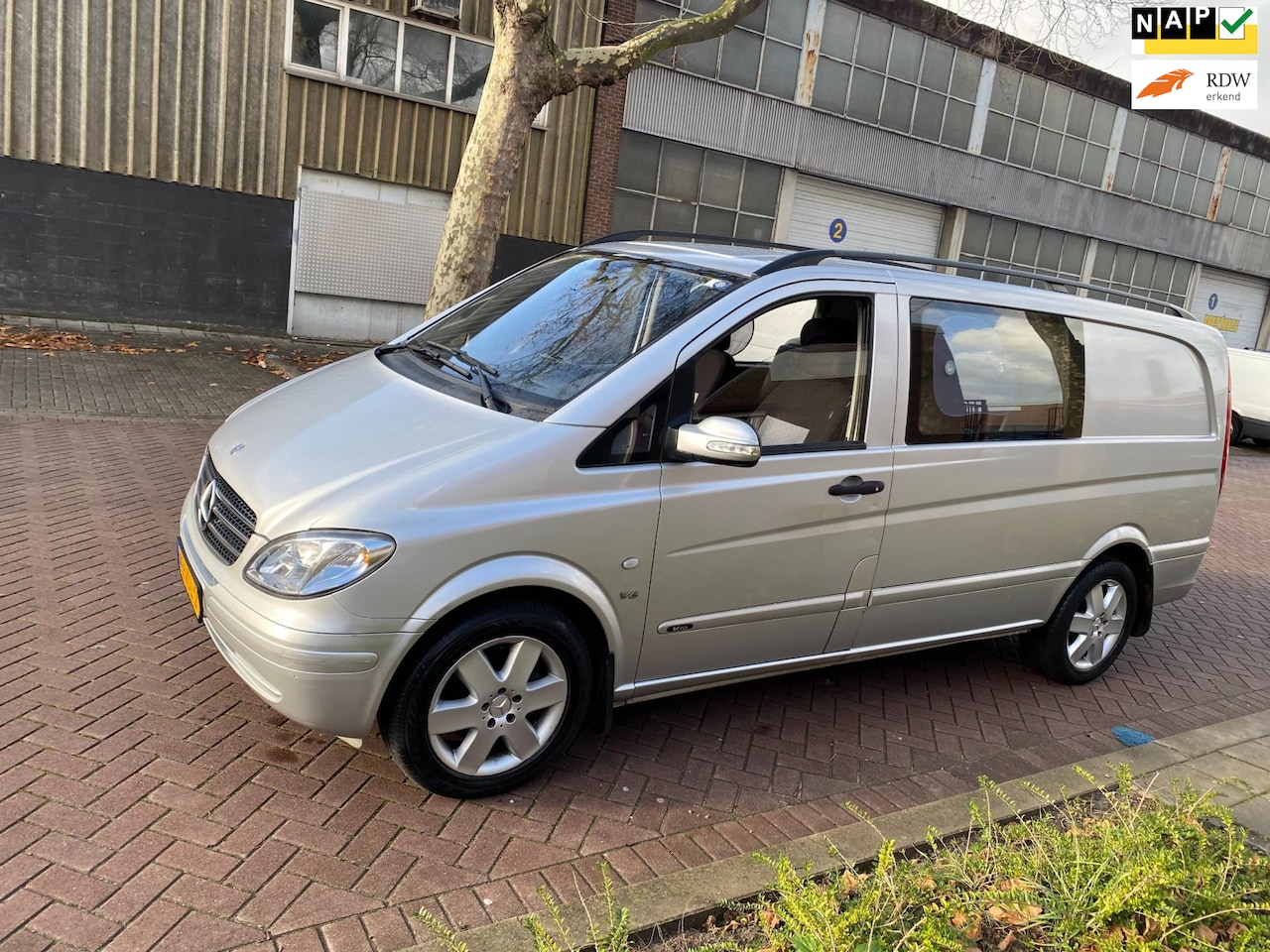 Mercedes-Benz Vito - 120 CDI 320 Lang DC luxe * Automaat * Airco * Cruise Control * Navigatie * 204 PK * 150KW - AutoWereld.nl